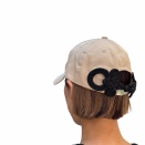 TRANOI.モチーフキャップ「ベージュ」1点店頭分フリーあります(^^)/