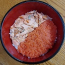 ＃９０７　明太子と鮭の二色丼