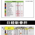 1/17(日)京成杯と日経新春杯の独自DATA（手堅くいくと外れるのでホームラン狙いに切り替える～編！！)