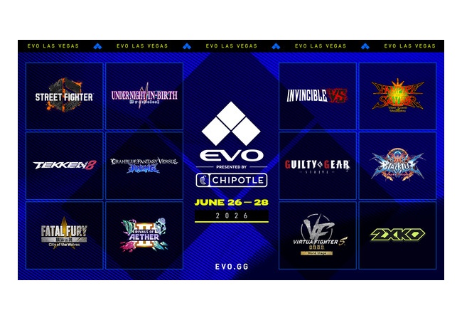 『EVO 2026』と『EVO JAPAN 2026』の競技タイトルが発表される！