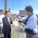 被災地への街頭募金活動