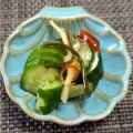 夏野菜で小さいおかず４品☆生わかめのナムル♪☆♪☆♪