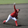 ドラフト1位候補・栗林7回無失点10K、170キロの誤表示も　日ハム大渕スカウト部長ら12球団35人のスカウト集結