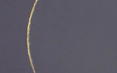 『極細のお月様（月齢28.4）＆今朝の太陽面 ☆彡』の画像