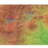 『群馬県嬬恋村の吾妻川流域の嬬恋湖成層』の画像