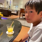 とおちゃんと、はっちゃん。