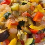 『育てた野菜で料理』の画像