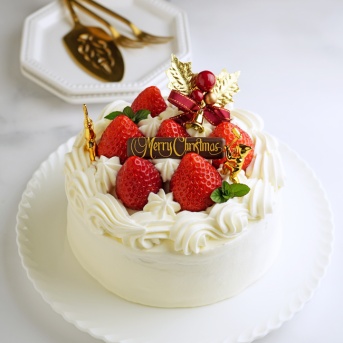 クリスマスケーキ作ったよー