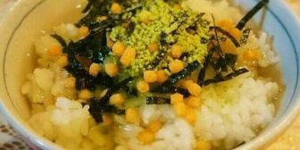 3歳にお茶漬けって早いかな？子は完食したが、夫に朝ごはんお茶漬けですましたって言ったらブチ切れそう