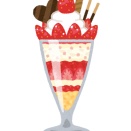 【画像】女子アナさんが食べてるパフェより巨胸にロックオン