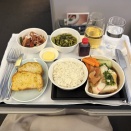 キャセイパシフィック航空　ビジネスクラス機内食　成田ー台北桃園　