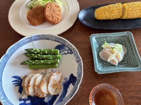 今季初のとうもろこし