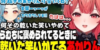 【ぶいすぽ】らむちから乾いた笑いを突っ込まれるあかりんｗ