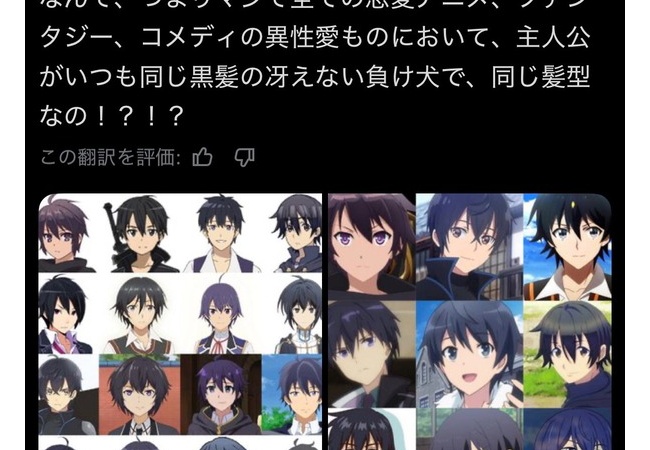 ポルトガル人「日本のアニメってなんで黒髪で負け犬ばっかなんだよ」