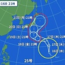 台風・・・