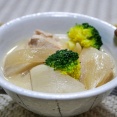 素材の味を楽しむクリーミーな蕪と鶏むね肉のクリーム煮