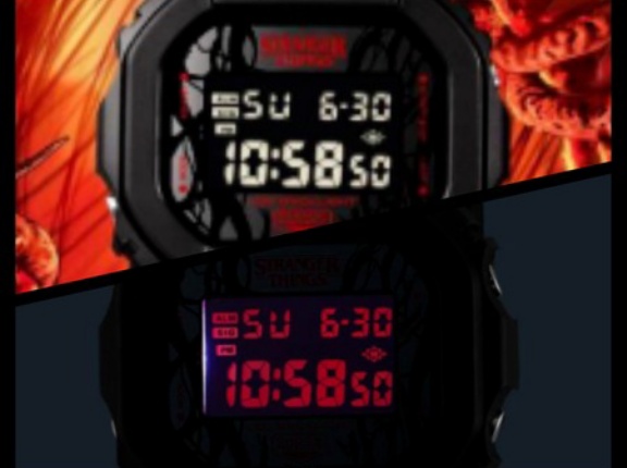 明日発売！ストレンジャー・シングスコラボG-SHOCK「DW-5600STT-1JR」、カシオクラシック「AQ-800EST-1AJR」。