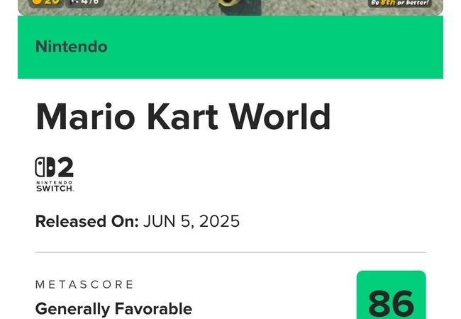 【悲報】売れまくりのマリオカートワールド、前作より大幅に評価下げる