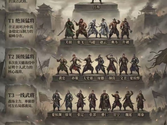 中国での三国志武将の強さランキングはこんな感じらしい