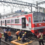『203系マト69編成ジャカルタ・コタ駅構内にて脱線当該(8月5日)』の画像