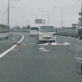 【現場の状況】#交通情報 中央道 上り 稲城IC～調布IC付近 破片散乱事故で規制渋滞6月21日 #中央道 #稲城 #調布