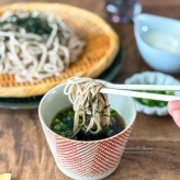 おうちでざるそば（とろろ付き）と、今日のおべんとう