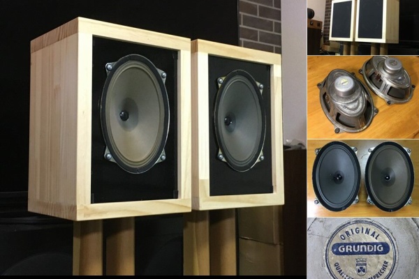 Telefunkenビンテージ 15x21cmフルレンジシステム 最高音質 ペア Telefunken ビンテージ録音モニタースピーカー ペア 驚きの高
