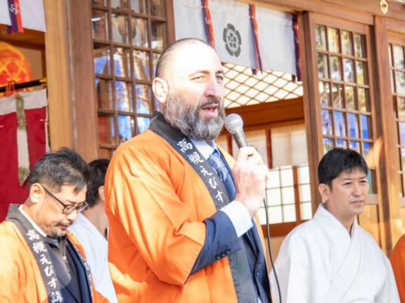 JCOMで永井神社大改修祈念の元大関栃ノ心さんの餅まきの様子が放送されるみたい。1月24日〜