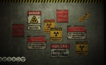 エメット山処理場の看板