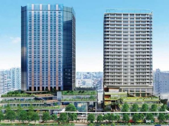 高さ約99m「船堀四丁目地区第一種市街地再開発事業」の再開発組合設立認可！船堀に21階江戸川区新庁舎と26階タワマンが27年度に着工