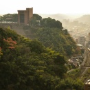 日豊本線の気動車列車（城山俯瞰）