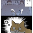【猫マンガ】起こし方が斬新