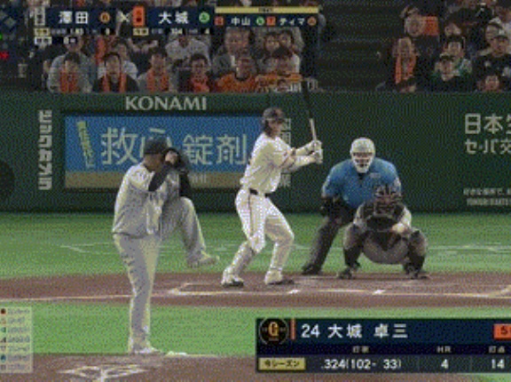 【巨人対ロッテ2回戦】巨人・大城、第５号同点ソロホームラン！！！！！！！！！！！！！！！！