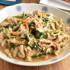 鶏むね肉としらたきで♪ヘルシーチャプチェ