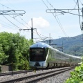 7月13日撮影　「リゾートビュー諏訪湖」と「TRAIN　SUITE四季島」と「あずさ74号」