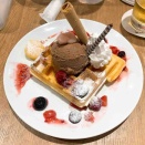 カフェでディナー