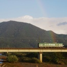 京丹後鉄道　薄裏と虹の牧川橋梁