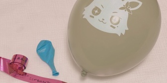 【ホロライブ】ござる、すいちゃんが膨らませた風船が手元に届く『青い風船の中にあった空気どこ行った？』