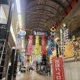 沼津仲見世商店街。七夕の準備はじまってる。歴史ある商店街の行事、いいよね。(沼津市大手町)