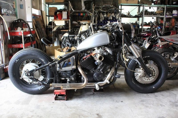 堺市南区発 ドラッグスター400カスタム フェンダーレス仕様 実働