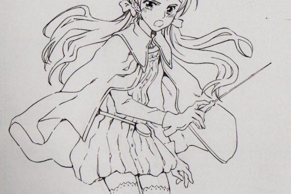 美少女イラストをアップする