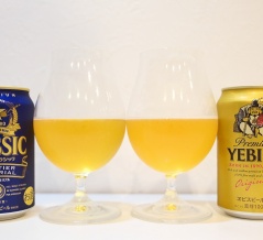 サッポロクラシック フロンティアメモリアルとヱビスビールを飲み比べてみました。
