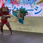 【動画】『プリオケ』キャラクターショーのドロップキックがエグすぎるｗｗｗ「仮面ライダーでもこんなに高く飛べない」