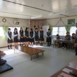 『山高生　仮設住宅訪問』の画像