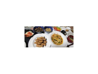晩御飯：エリンギ豚ロース巻き、残り物ズ