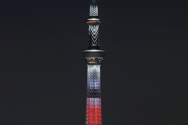 東京スカイツリー定点観測所 日本国旗 東京スカイツリー定点観測所 日本国旗