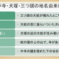 まんのう町造田の伝説　中寺廃寺跡近くの犬頭（塚）・三ツ頭の地名の由縁