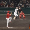 糸井嘉男、引退試合で森下からレフト前ヒット！