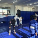 土曜日のキッズ柔術クラス、ヨガクラス、スパーリングクラス、フィットネスクラス、MMAクラス