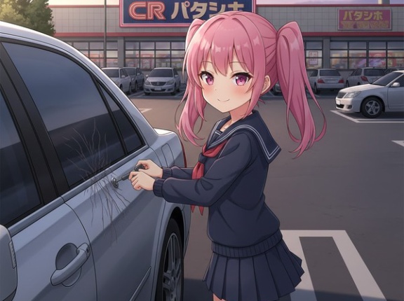 【香川】パチ屋駐車場で車に針金で傷をつけた75歳のジジイを逮捕